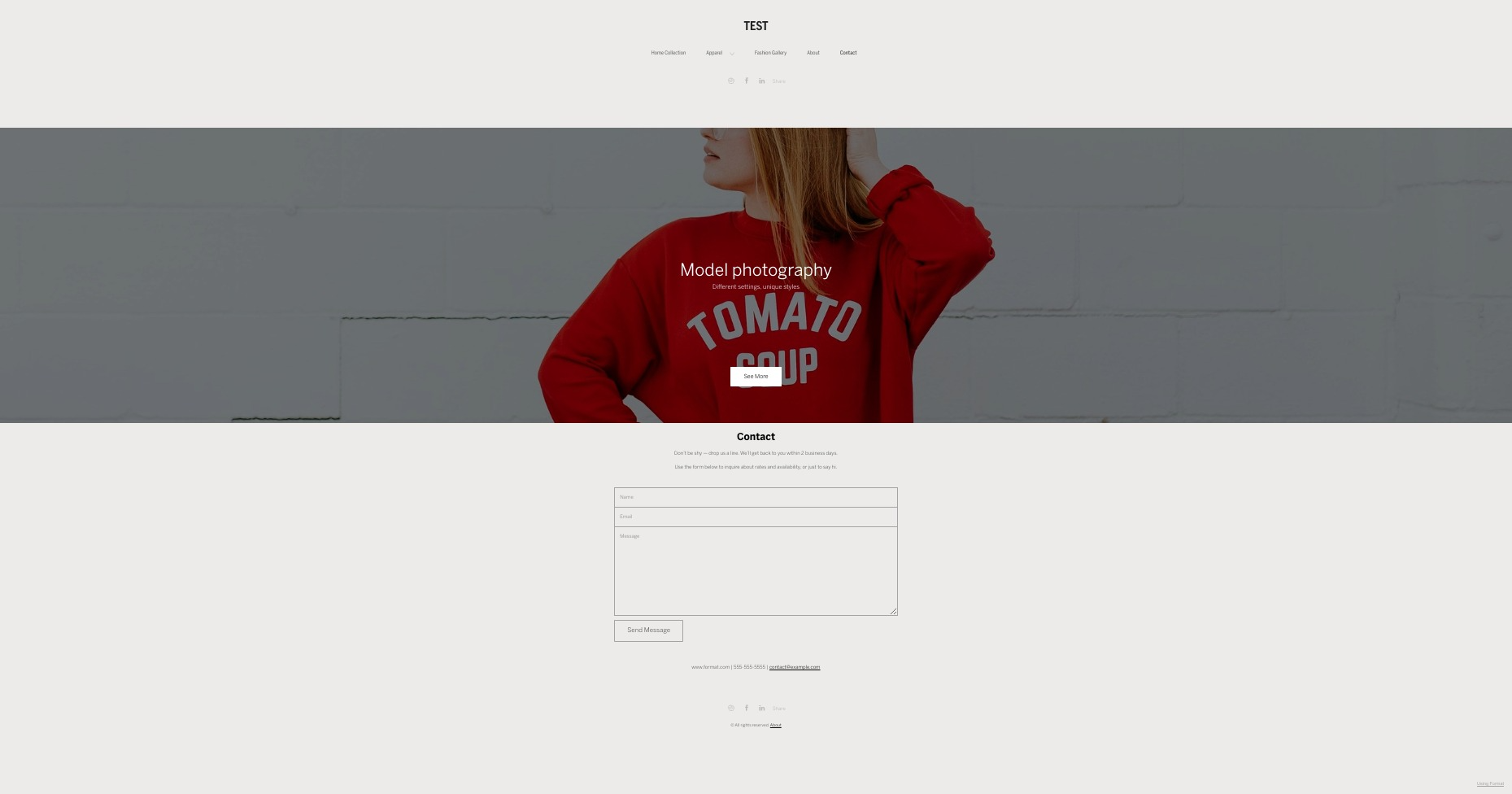 Example of a Custom Page